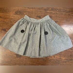 Grey Flare Skirt Anthropologie Size 2